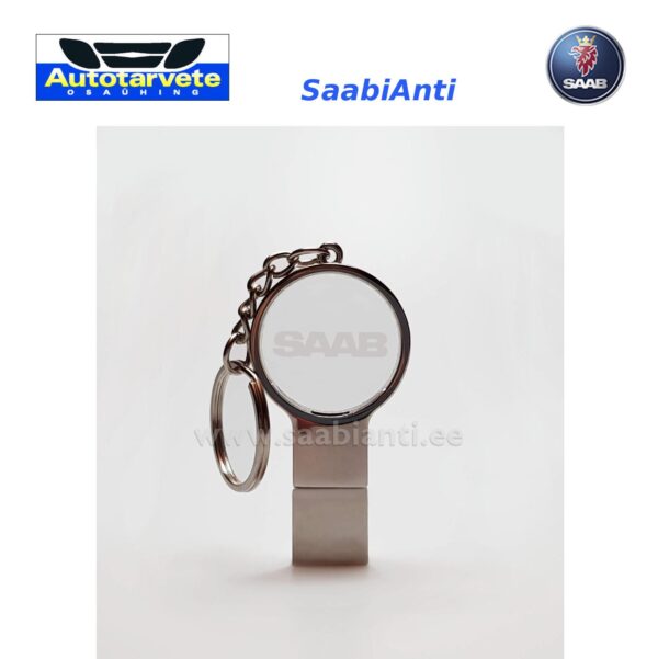 Key Ring USB Flash SAAB Letters Logo 32GB Base SaabiAnti property
