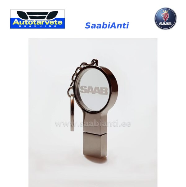 Key Ring USB Flash SAAB Letters Logo 32GB Default SaabiAnti property