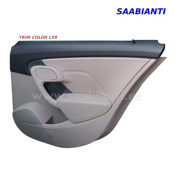 Right Rear Door Trim L59 (Light Neutral Leather)-SaabiAnti