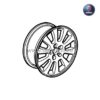 Set of Alloy Wheels “10-Spoke Forged” 6,5 x 16″ (ALU51) SAAB 400133385